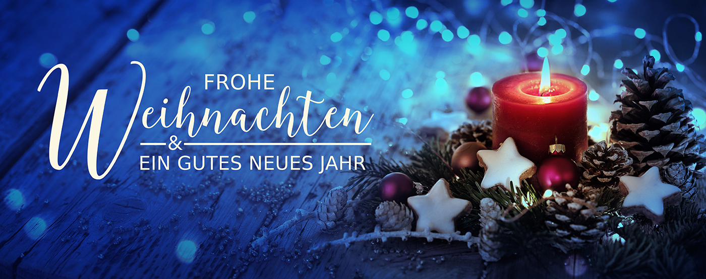 Wir wünschen frohe Weihnachten und ein frohes neues Jahr